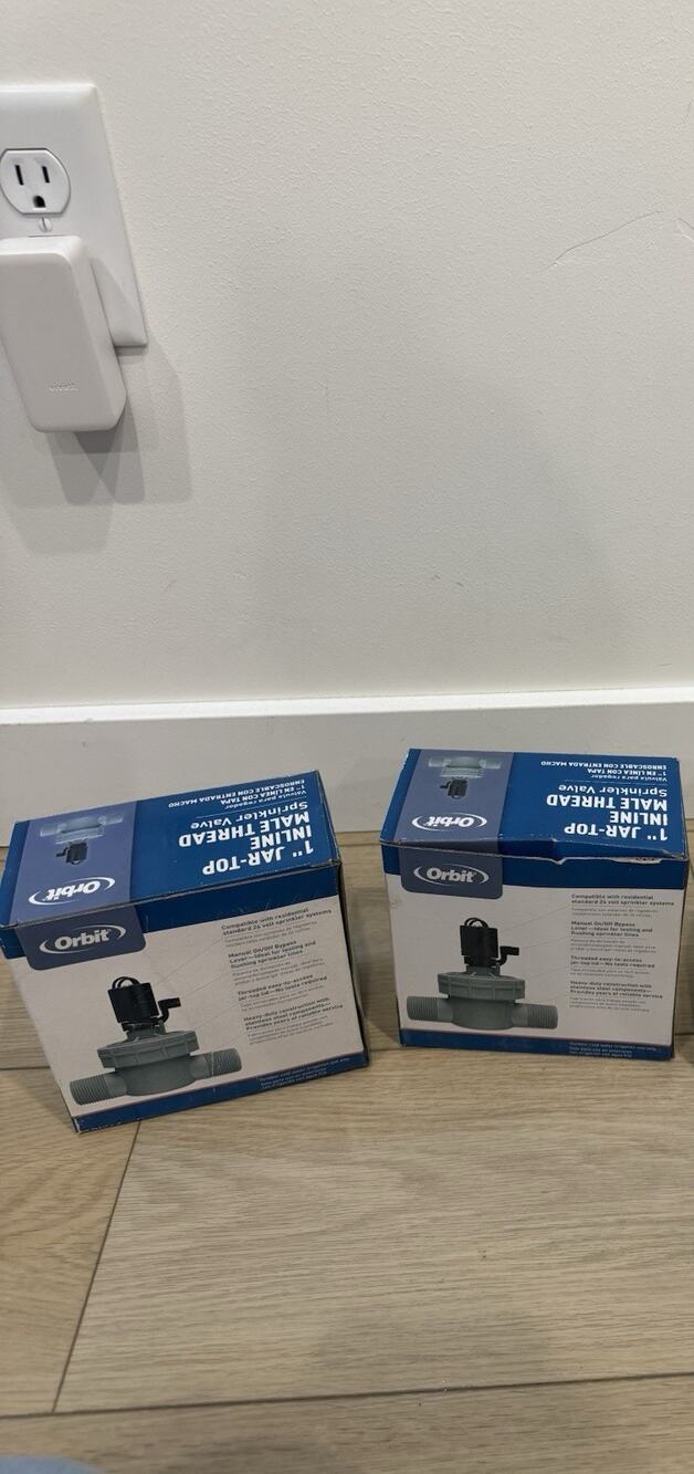 LOT OF 2 1 In. Male Npt Jar Top Valve | Orbit Sprinkler System Thread Sprinkler
